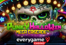 50 Free Spins on Punky HalloWin Mega Cascade from SpinLogic Everygame Casino